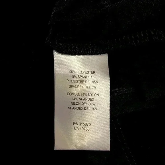 NINA LEONARD Black Blouse tunic wide sleeves cold shoulders size XL - Picture 7 of 8